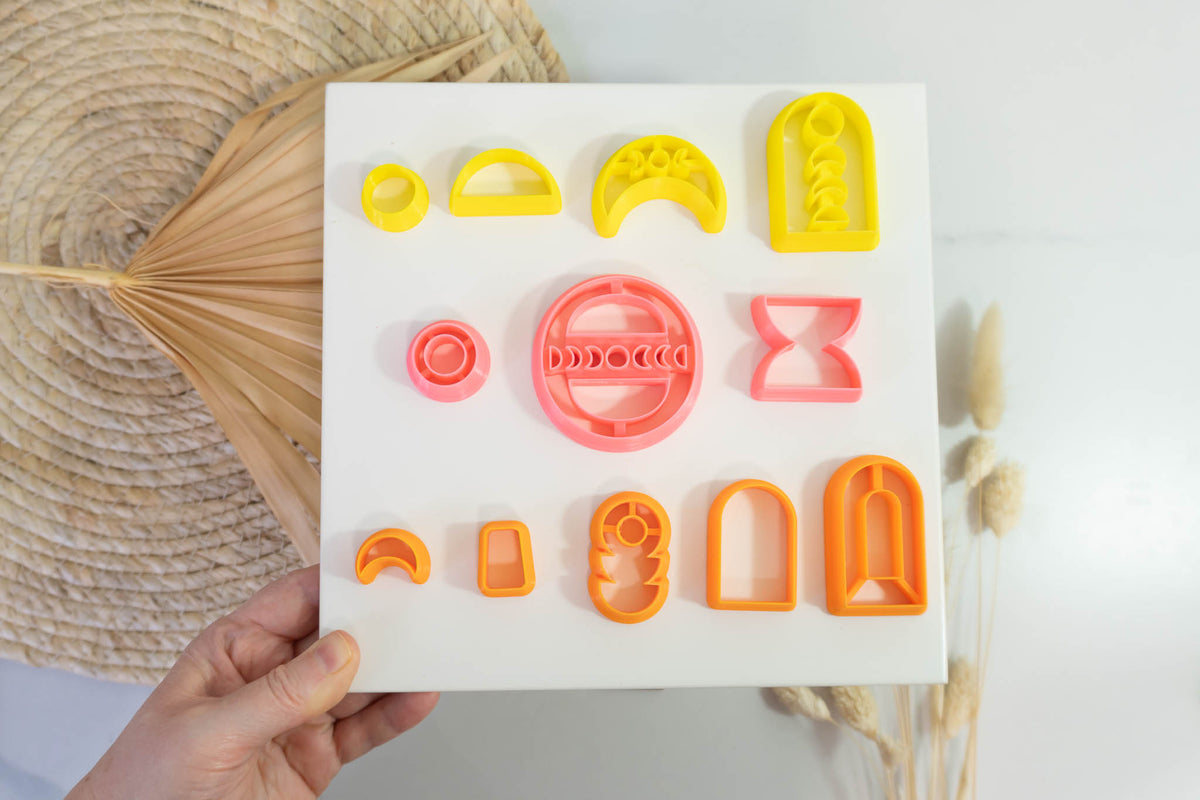 Mix and Match Essentials Boho Dangle Clay Cutter Set: 12 Cutter Set