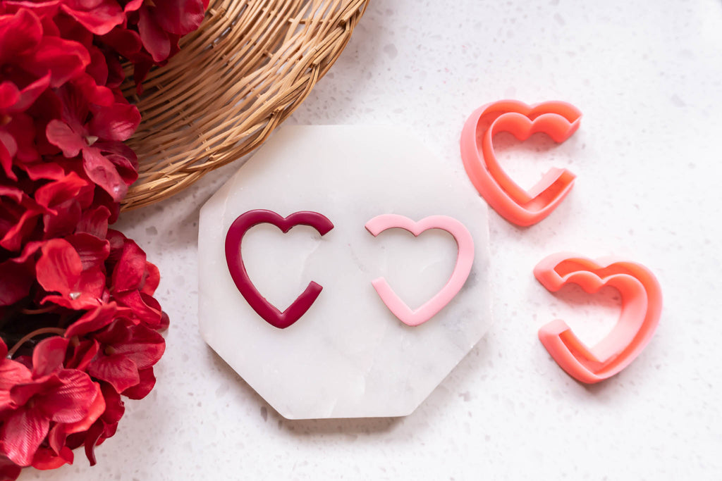 Puocaon Valentines Polymer Clay Cutters - Skull Moth & Heart Shape Cutters For Jewelry Making