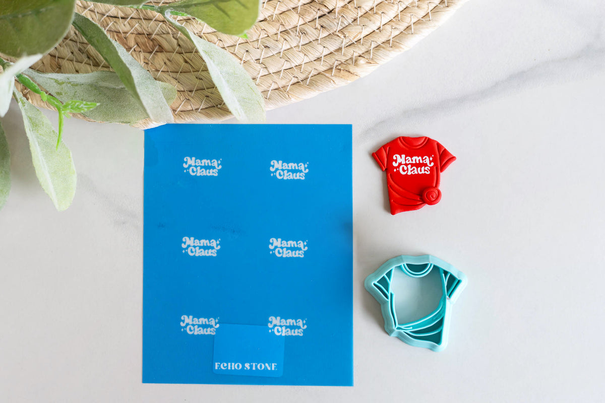 Mama Claus Silk Screen Stencil with Cutter