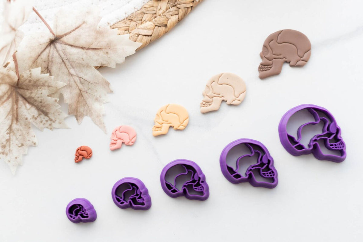 Halloween Human Skull Clay Cutters