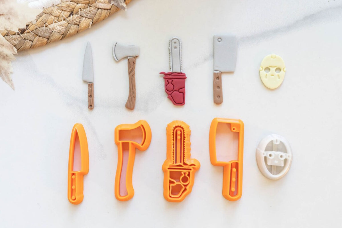 Horror Movie Weapons Halloween Clay Cutter Set