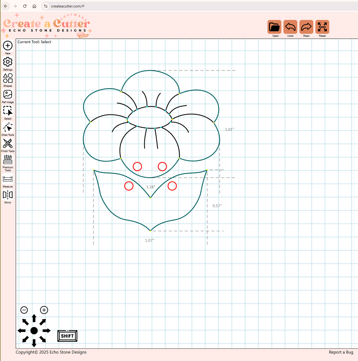 2 Piece Spring Flower with Drill Hole Guides