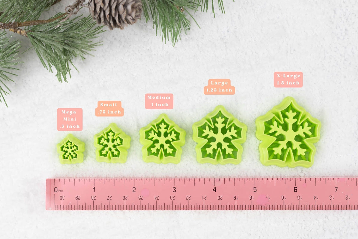 Winter Snowflake Clay Cutters