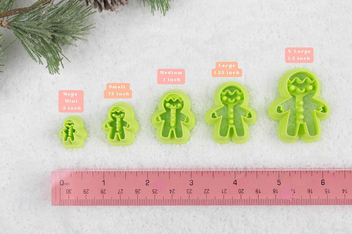 Gingerbread Man (Detailed Version) Clay Cutters