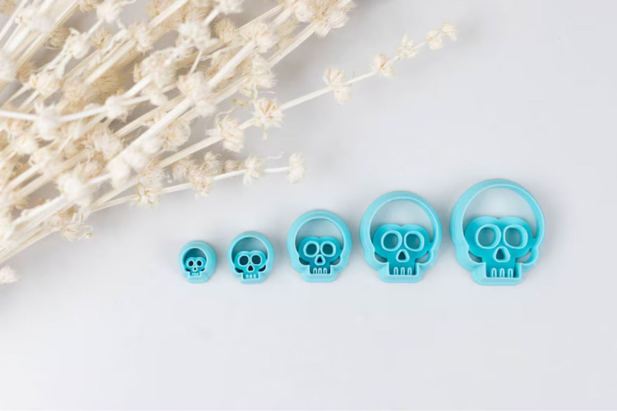 Halloween Skull Clay Cutters