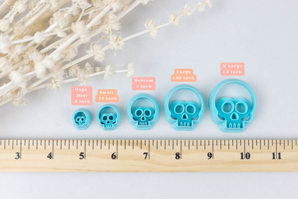 Halloween Skull Clay Cutters