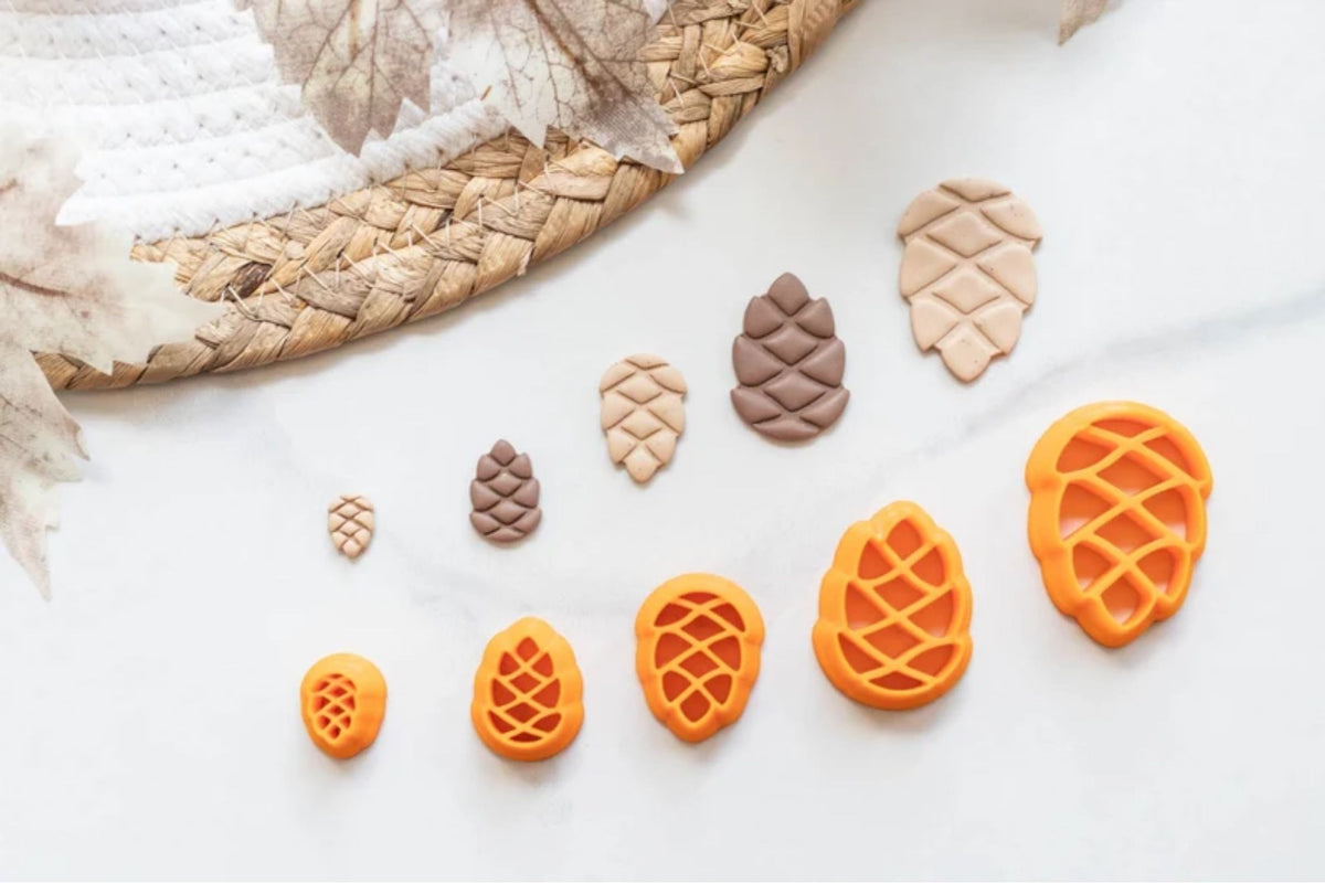 Fall Pinecone Clay Cutters