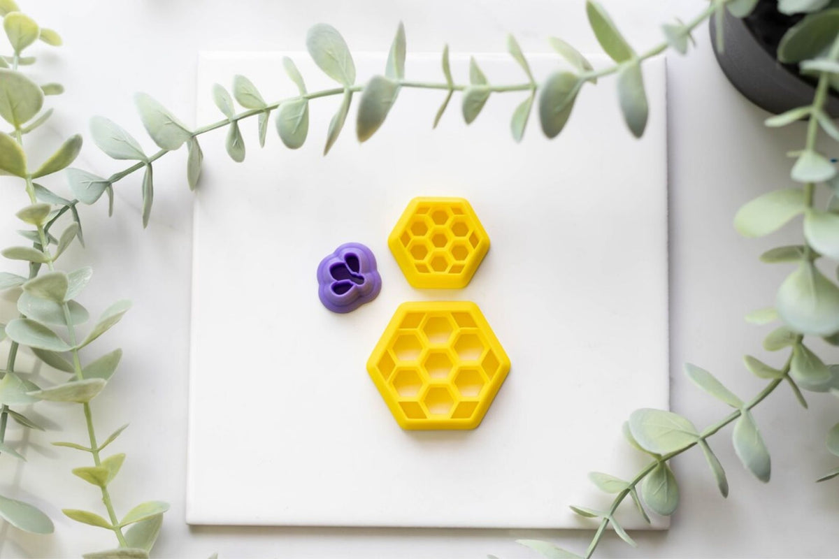 Bee and Honeycomb Clay Cutter Set