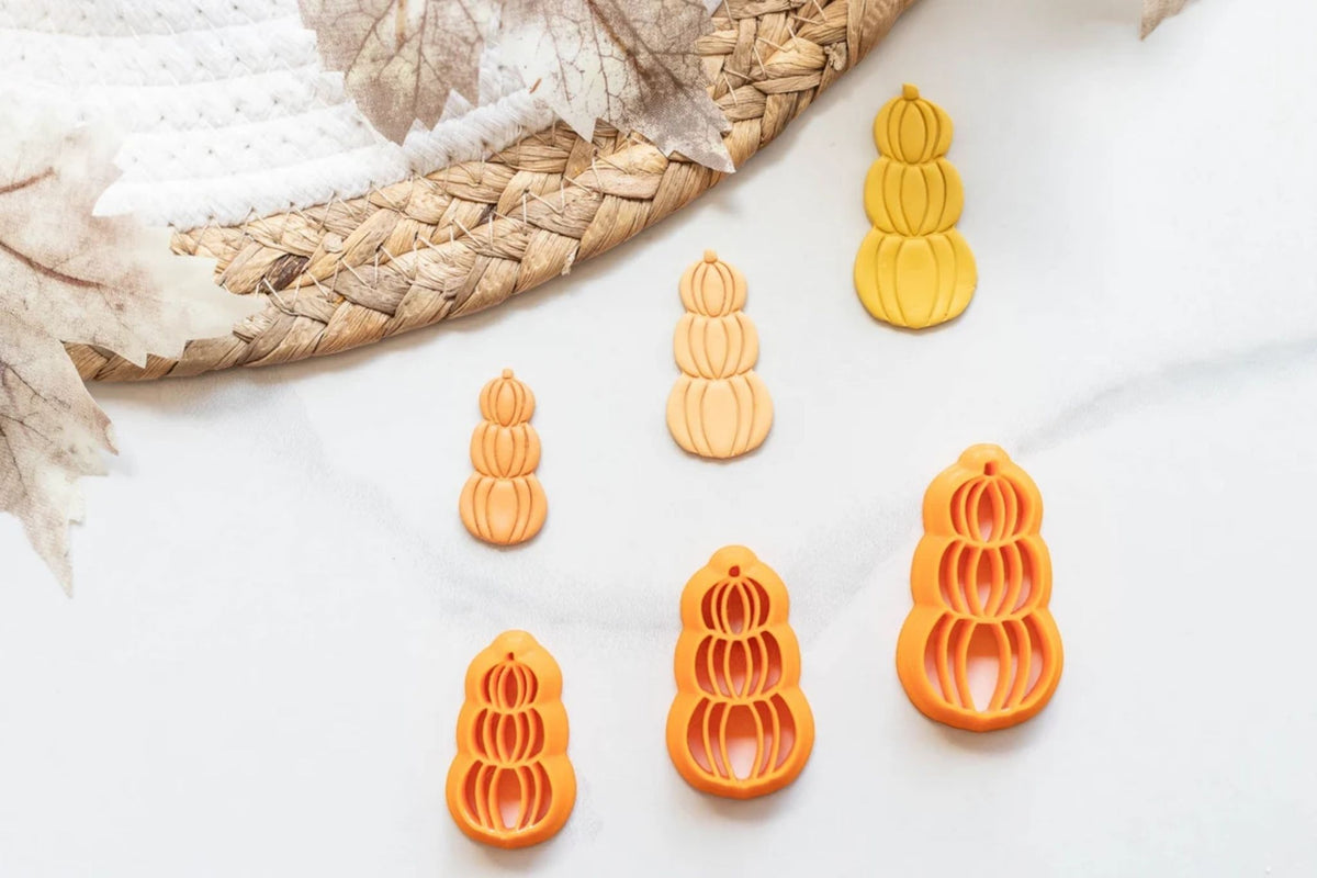 Stacked Pumpkins Clay Cutters