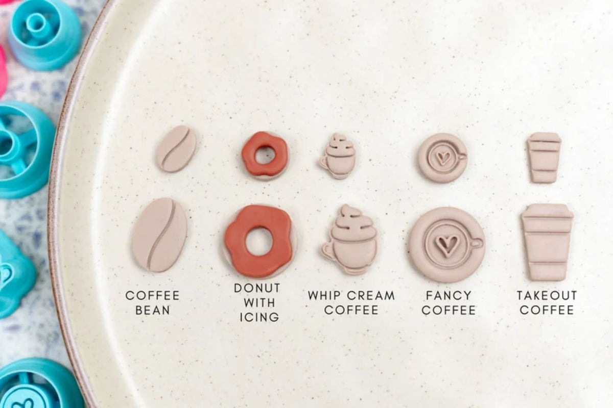 Fall Coffee Lover Clay Cutter Set