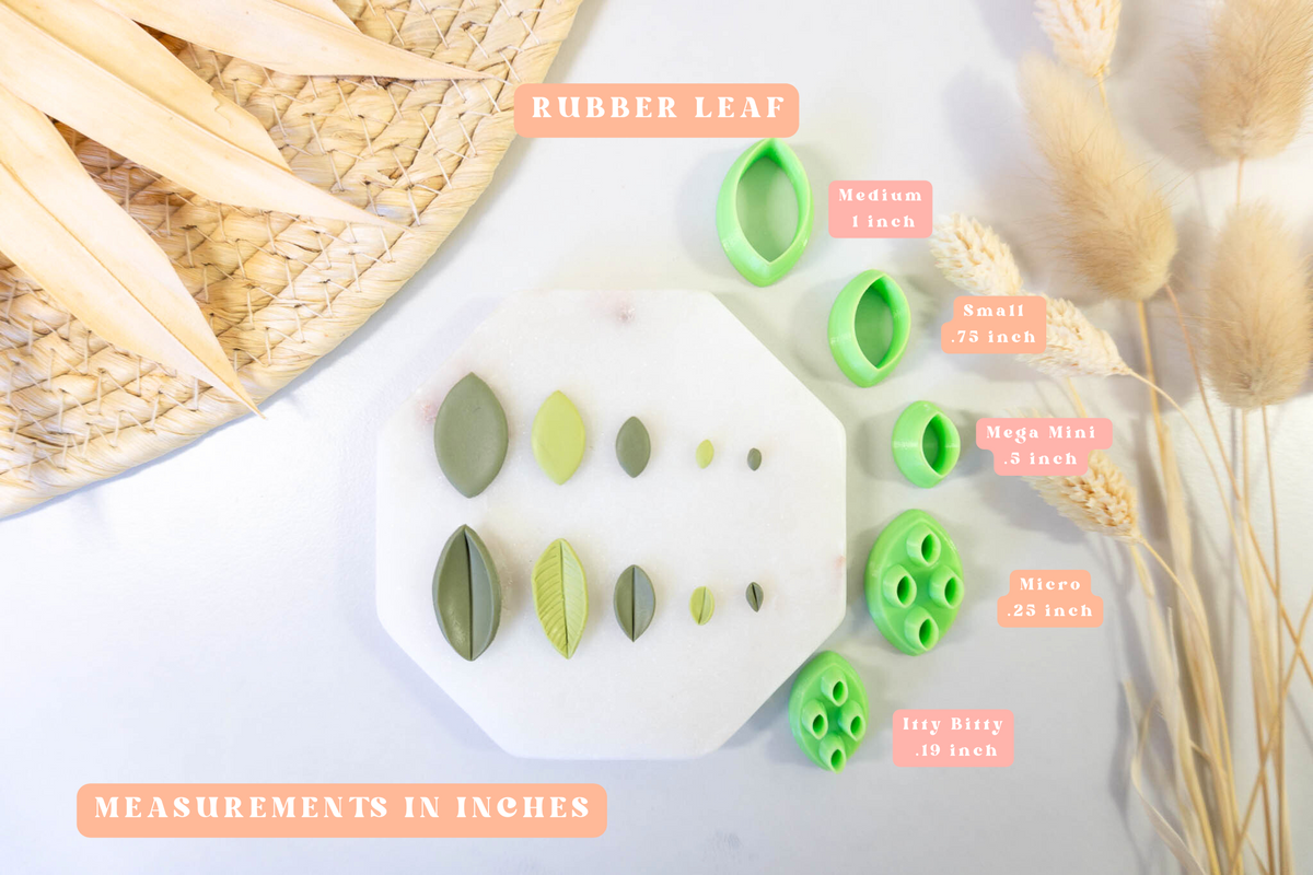 Rubber Plant House Plant Detailed Flower Clay Cutters