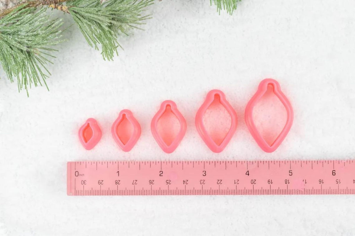 Christmas Light Tree Ornament Clay Cutters