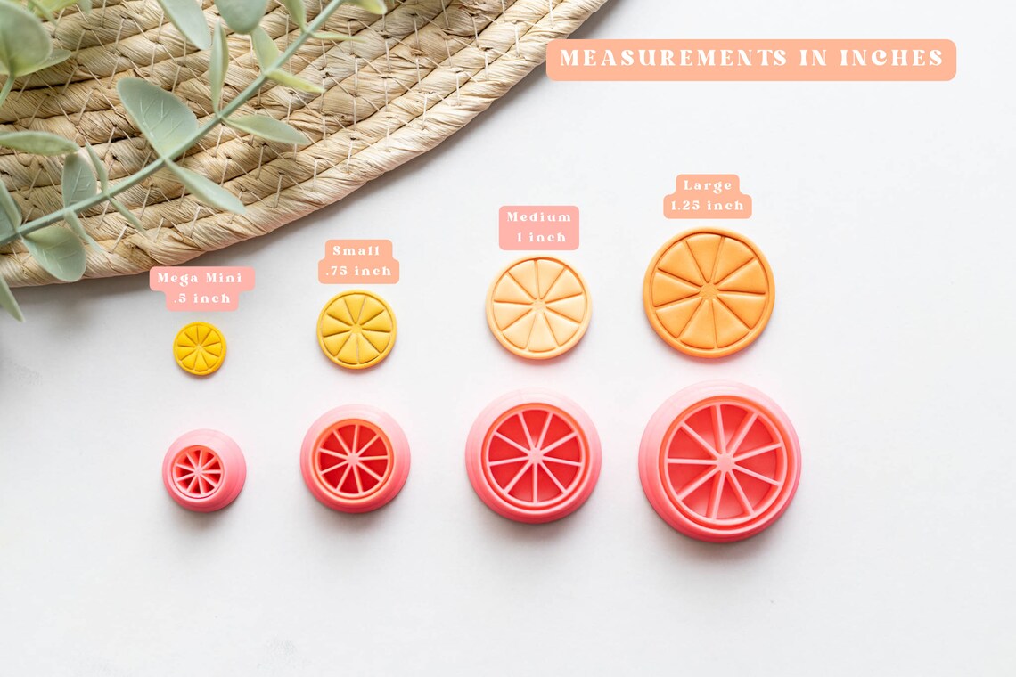 Citrus Fruit Cutters - Grapefruit, Orange, Lemon, Lime