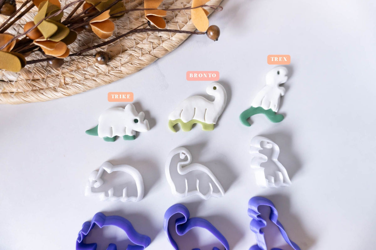 Halloween Ghost Dinosaur Clay Cutter Set