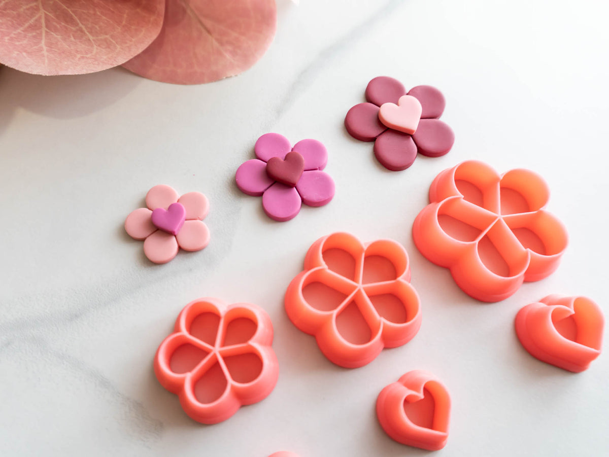 Heart Flower Cutters - Valentines