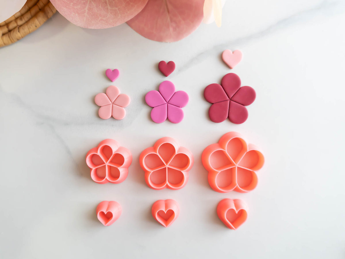 Heart Flower Cutters - Valentines