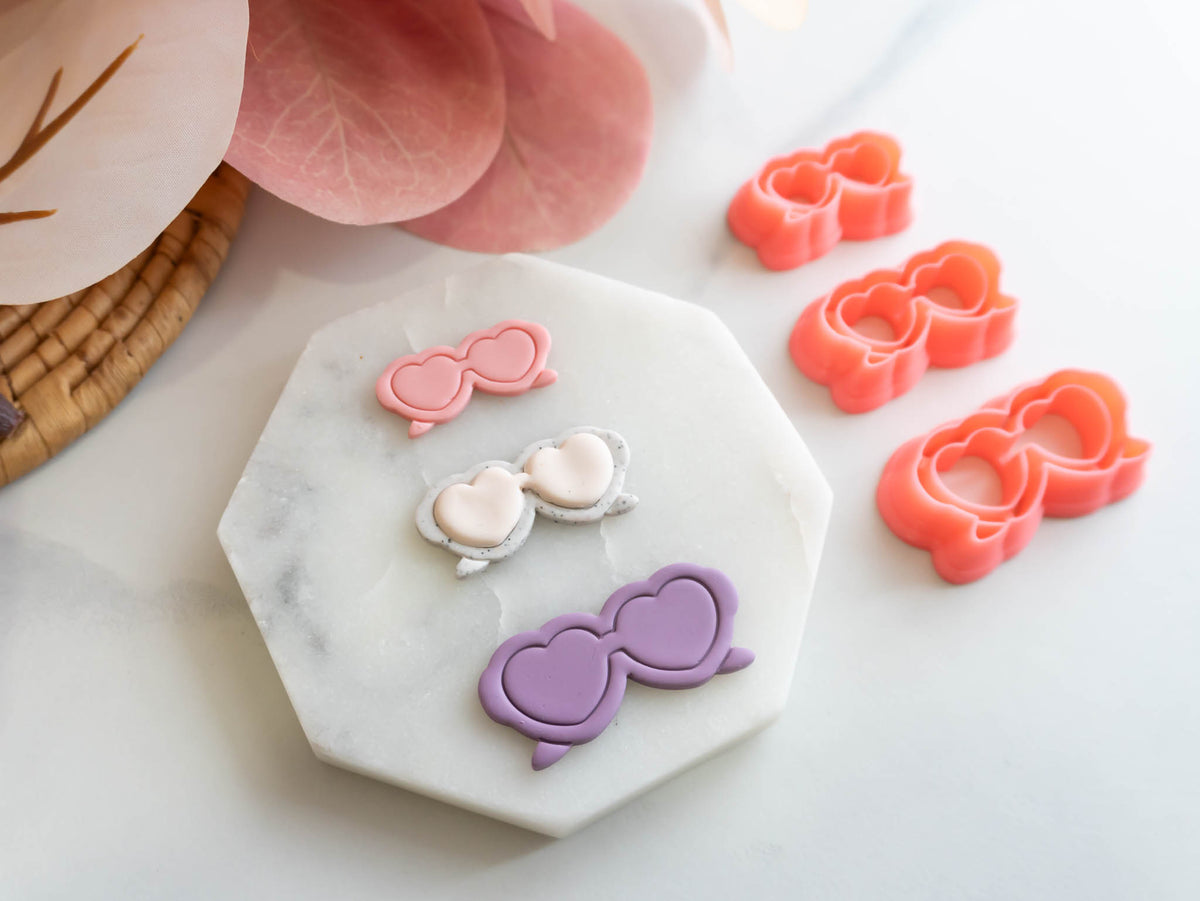 Heart Sunglasses Cutters - Valentines