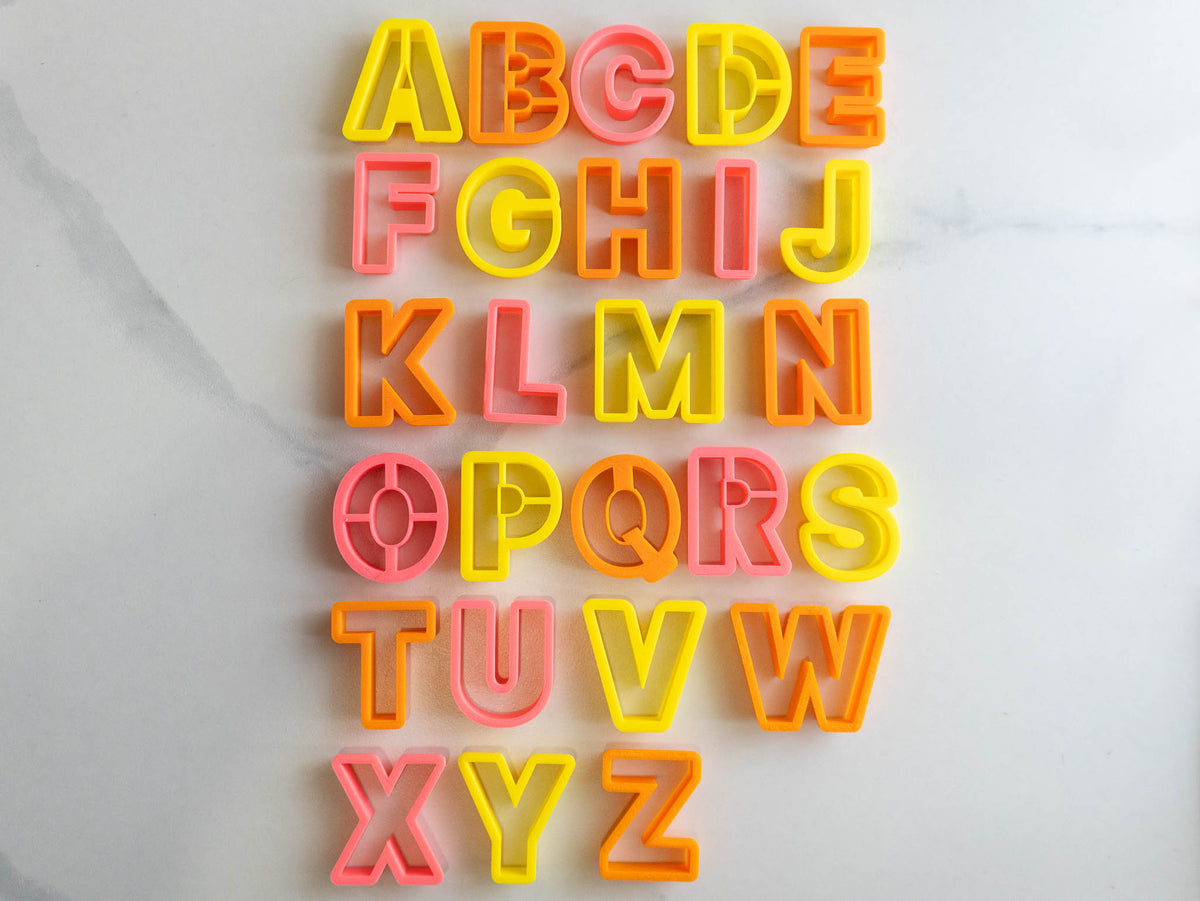 Alphabet Clay Cutters, ABC, Personalized Products