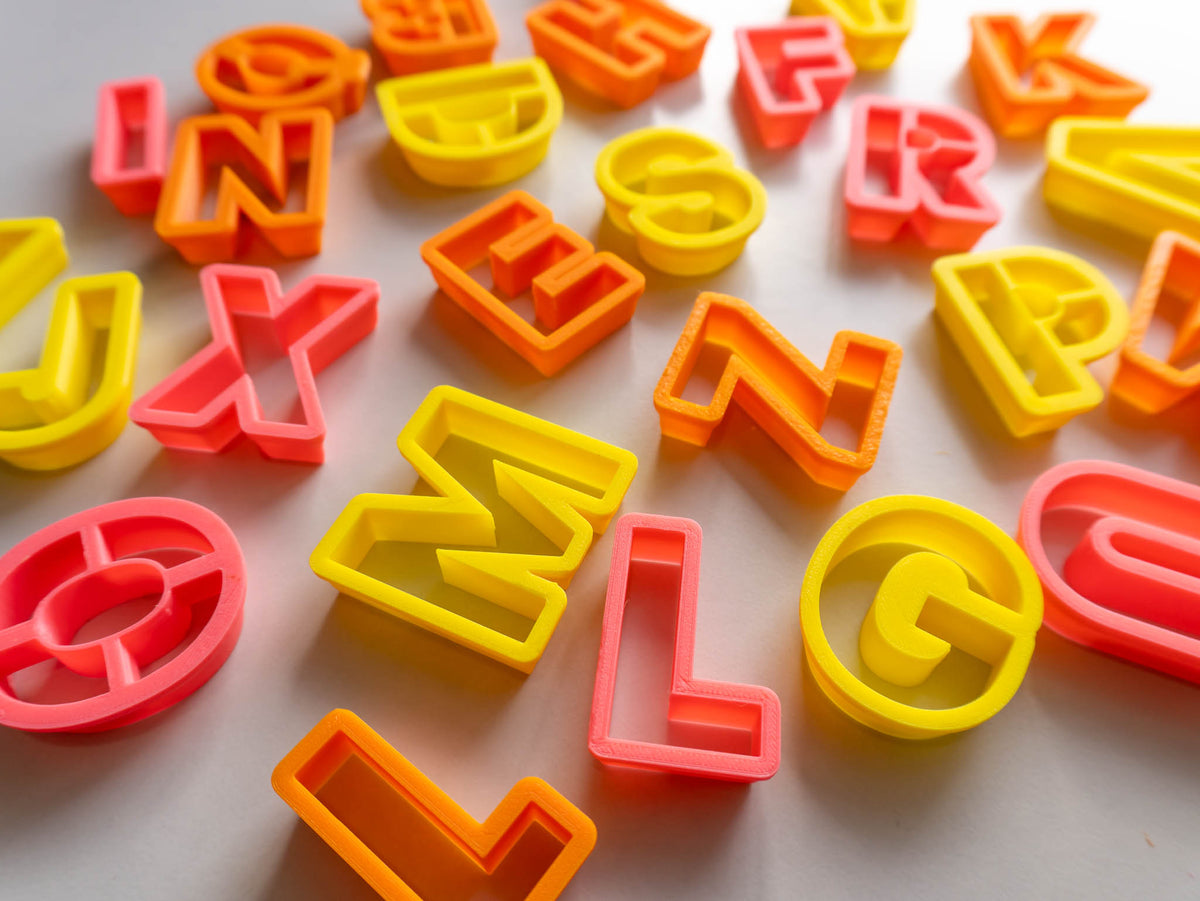 Alphabet Clay Cutters, ABC, Personalized Products