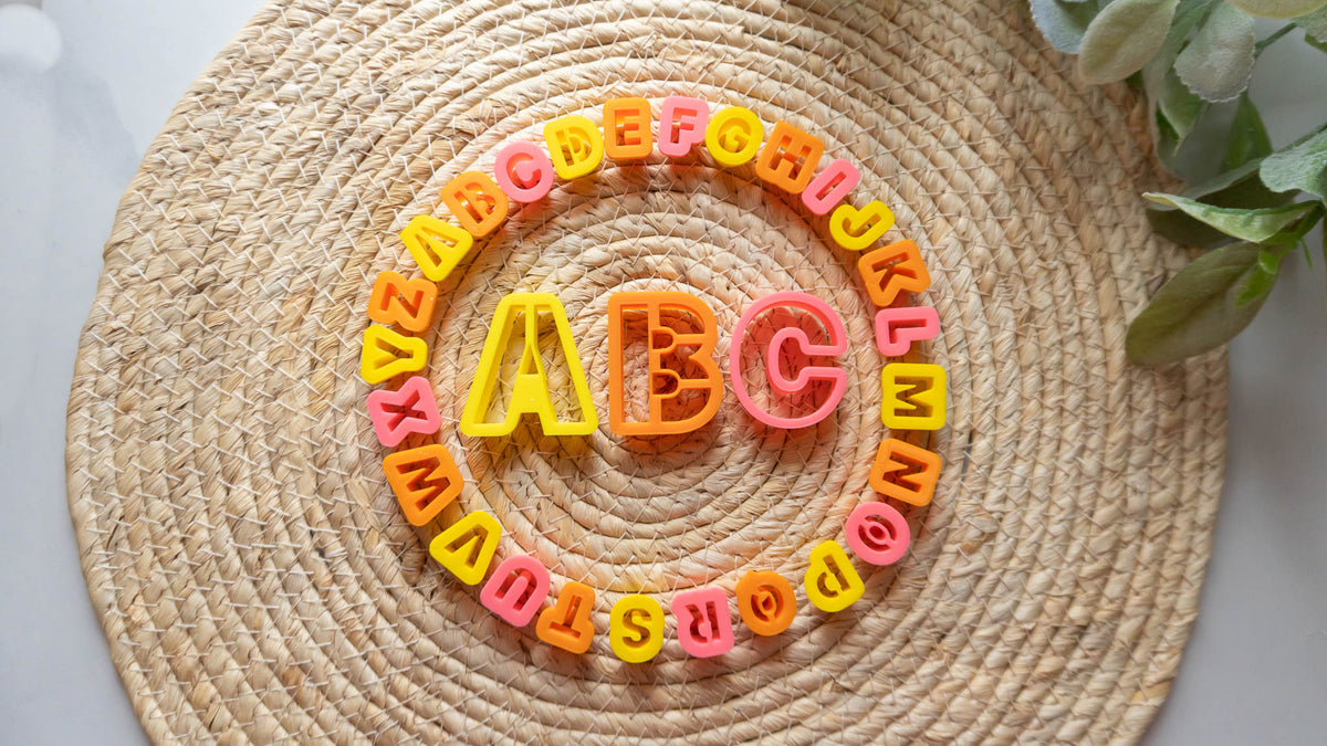 Alphabet Clay Cutters, ABC, Personalized Products