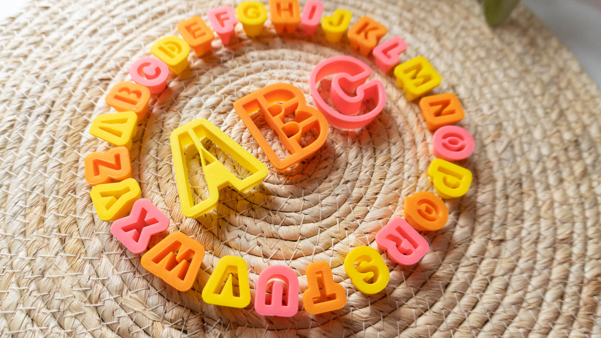 Alphabet Clay Cutters, ABC, Personalized Products