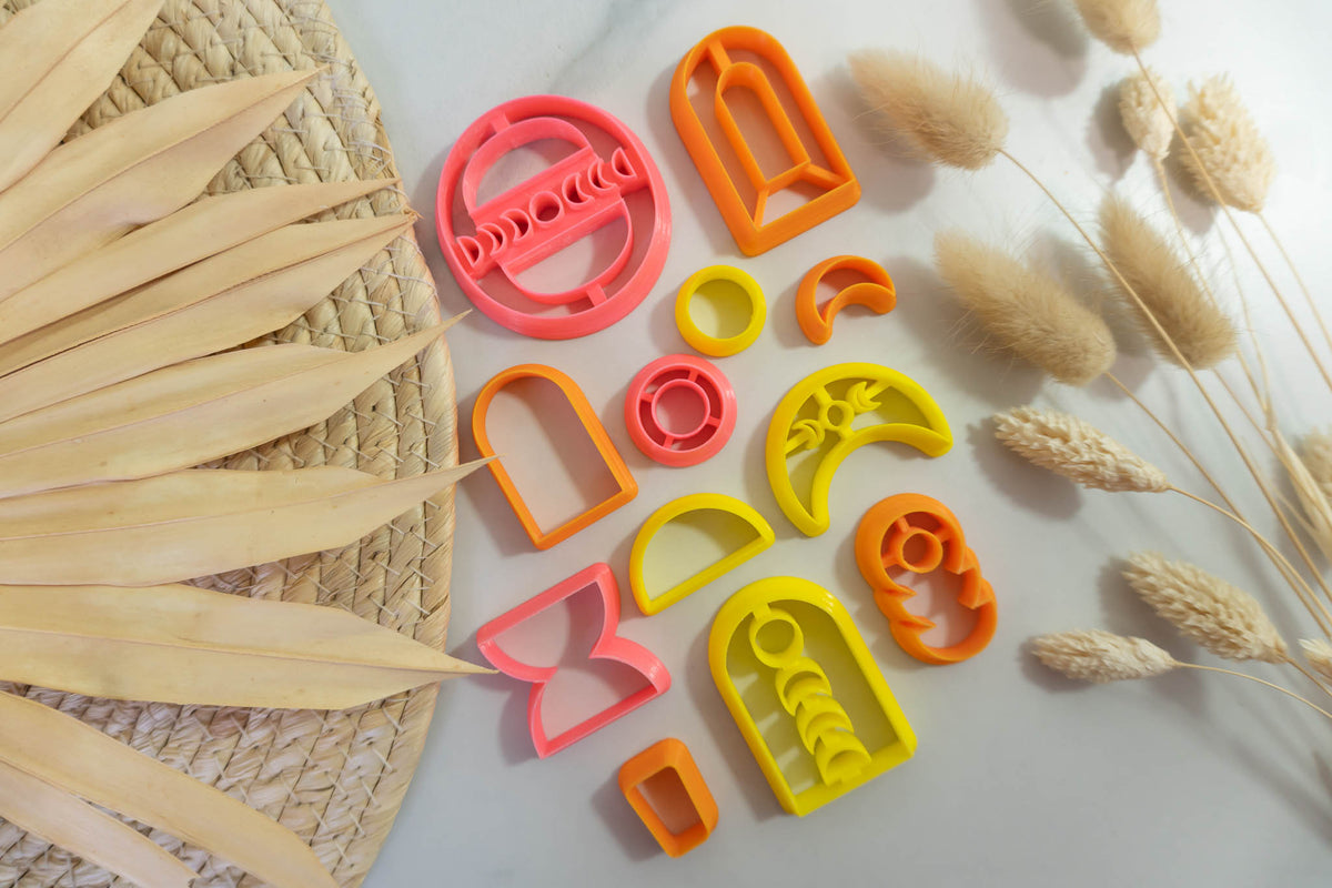 Mix and Match Essentials Boho Dangle Clay Cutter Set: 12 Cutter Set