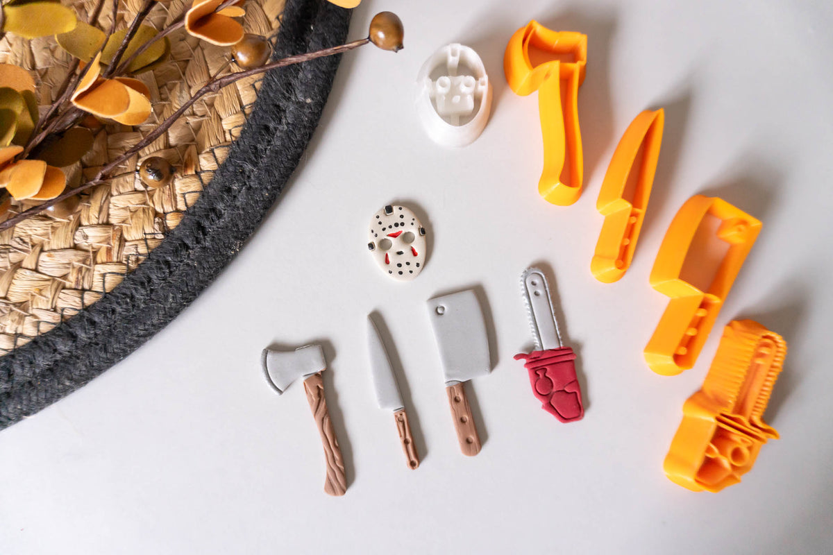 Horror Movie Weapons Halloween Clay Cutter Set