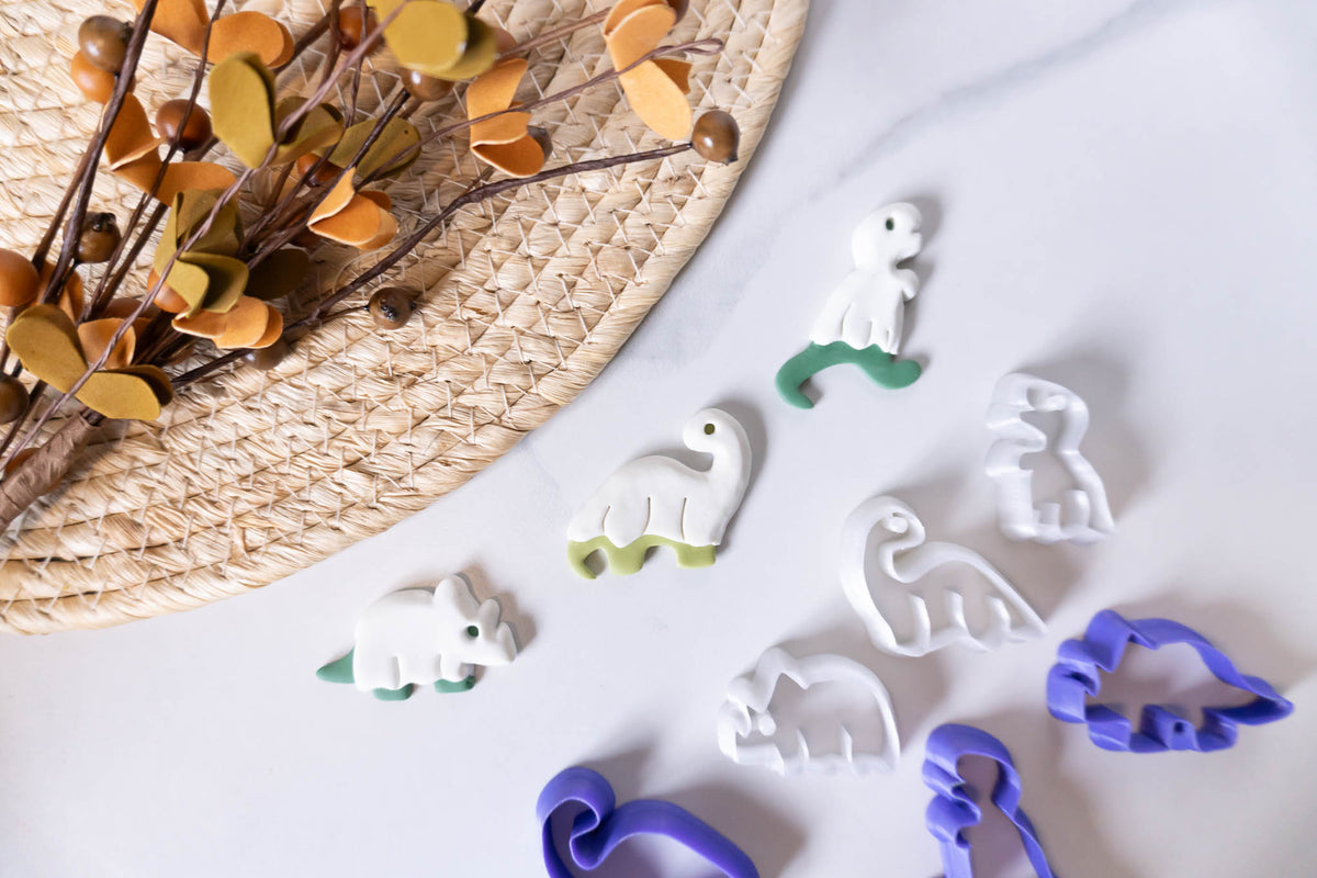 Halloween Ghost Dinosaur Clay Cutter Set