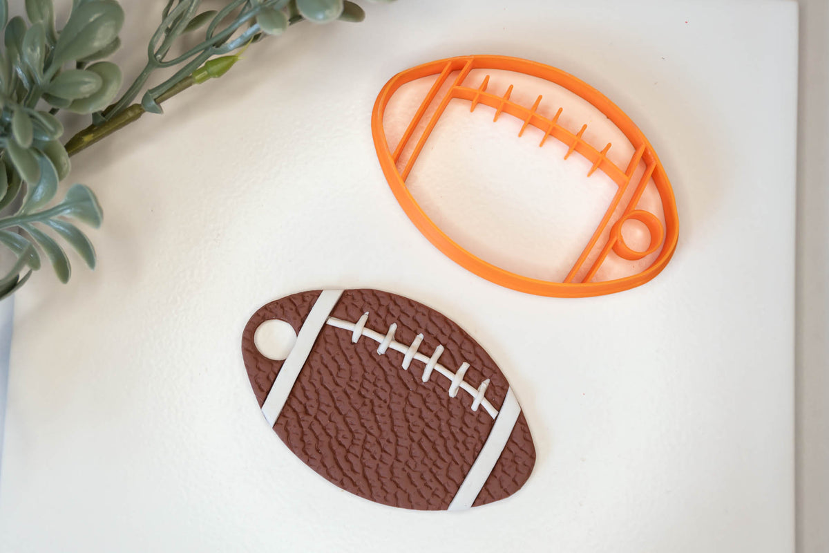 Football Stanley Cup Topper, Tumbler Topper Clay Cutter Template