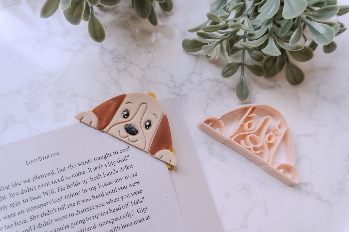 Animal Corner Bookmark Clay Cutters: Cat, Dog, Sloth