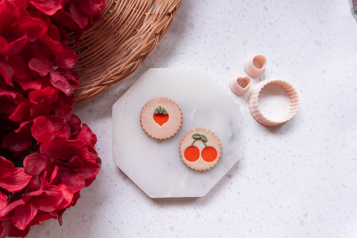 Valentines Jam Cookie Set: Hearts and Cherries