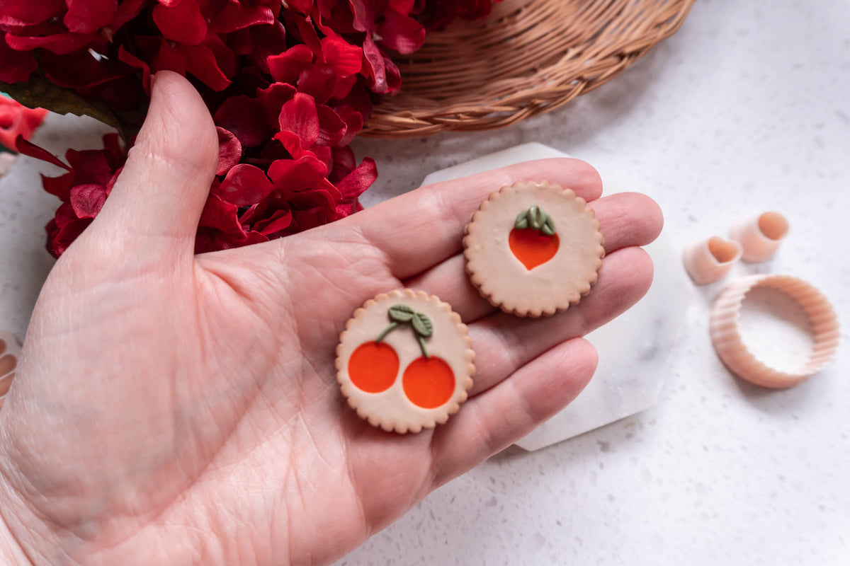 Valentines Jam Cookie Set: Hearts and Cherries