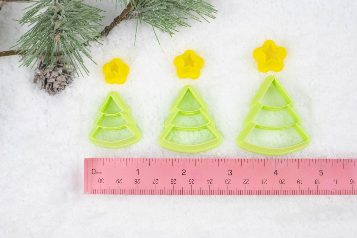 Segmented Christmas Tree Clay Cutter Set