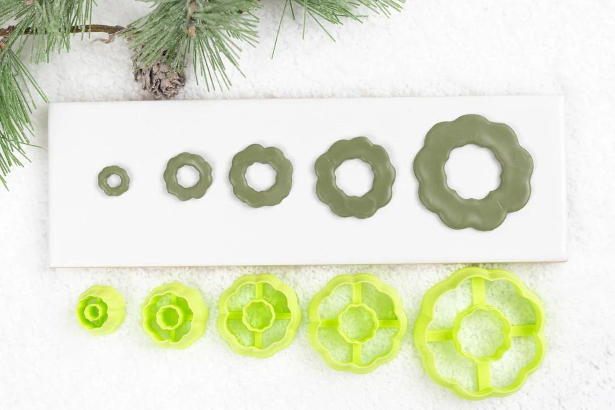 Christmas Wreath Clay Cutters