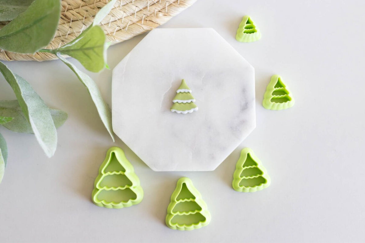 Detailed Christmas Tree Clay Cutters