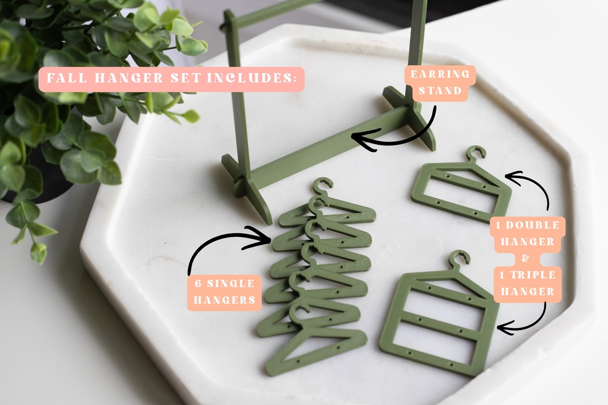 Earring Display, Earring Hanger, Earring Holder, Jewelry Display Jewelry hanger, clothing rack for earrings - Fall Colours