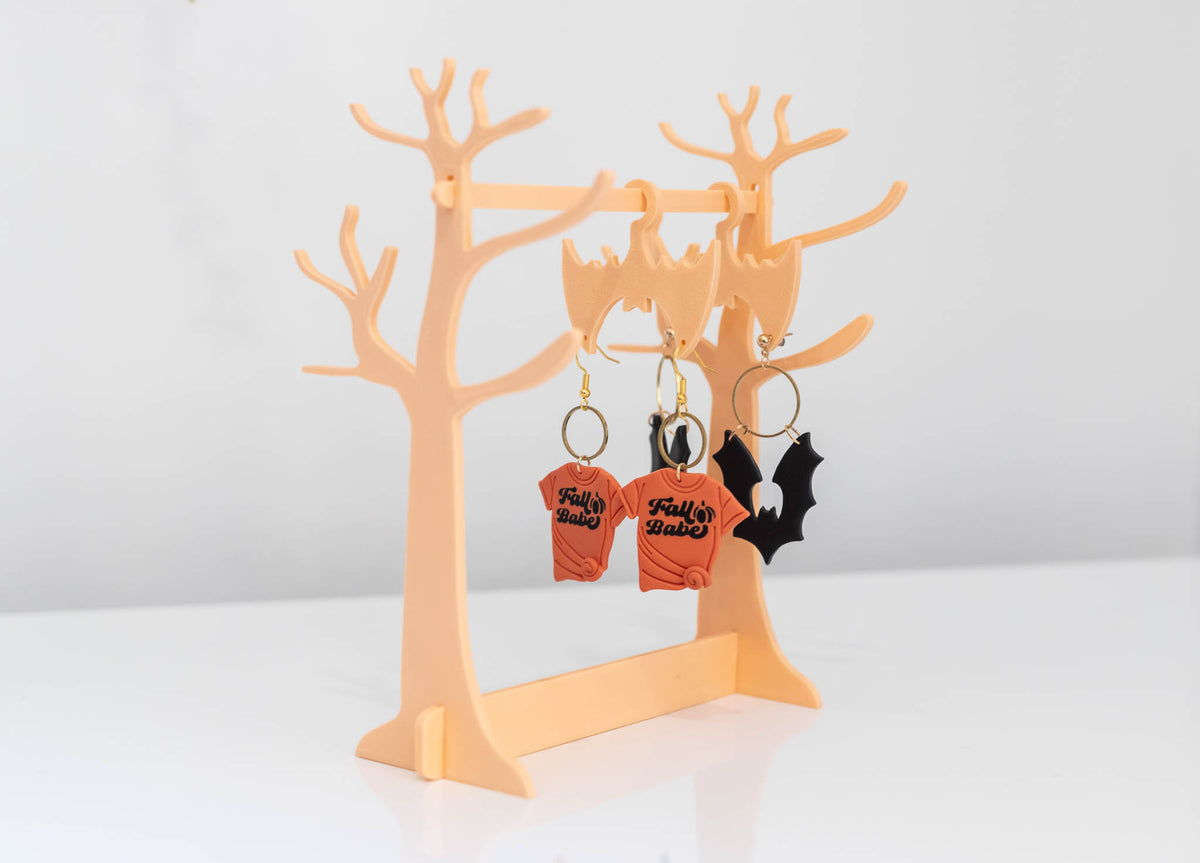 Haunted Halloween Earring Display with Hangers - Jewelry Display - Product Display