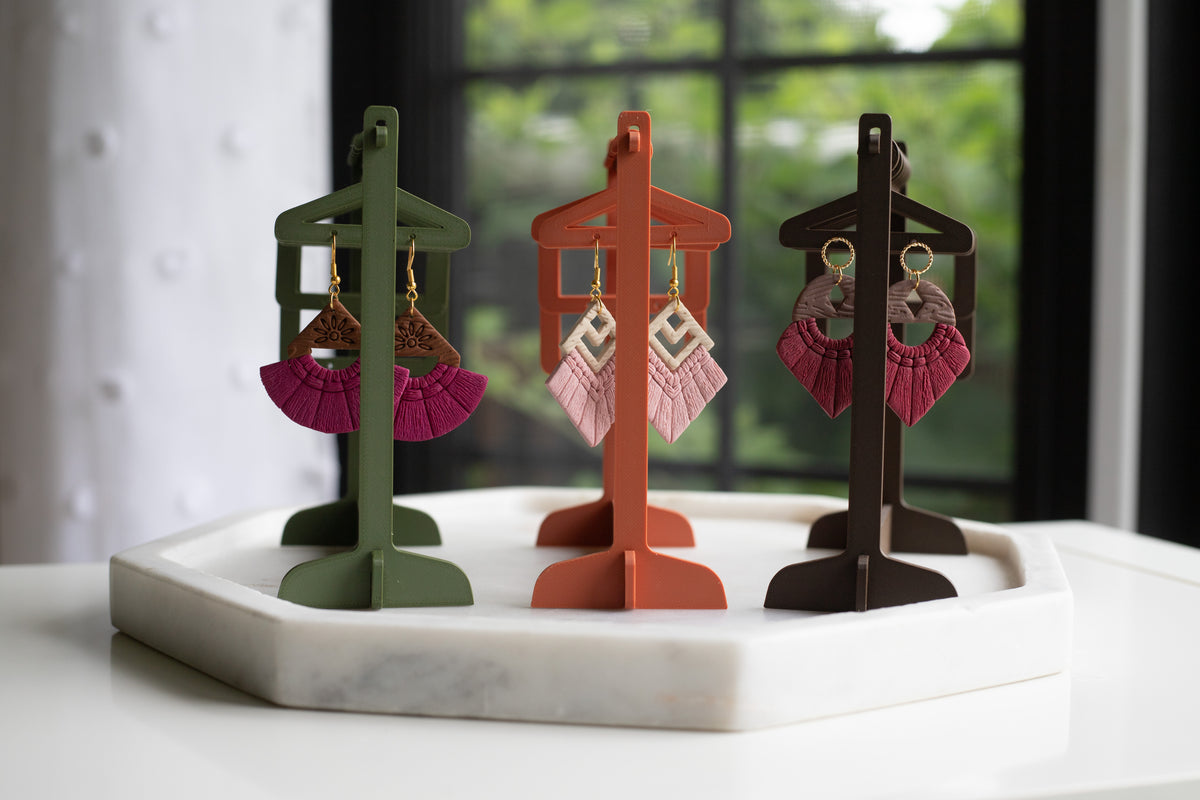 Earring Display, Earring Hanger, Earring Holder, Jewelry Display Jewelry hanger, clothing rack for earrings - Fall Colours