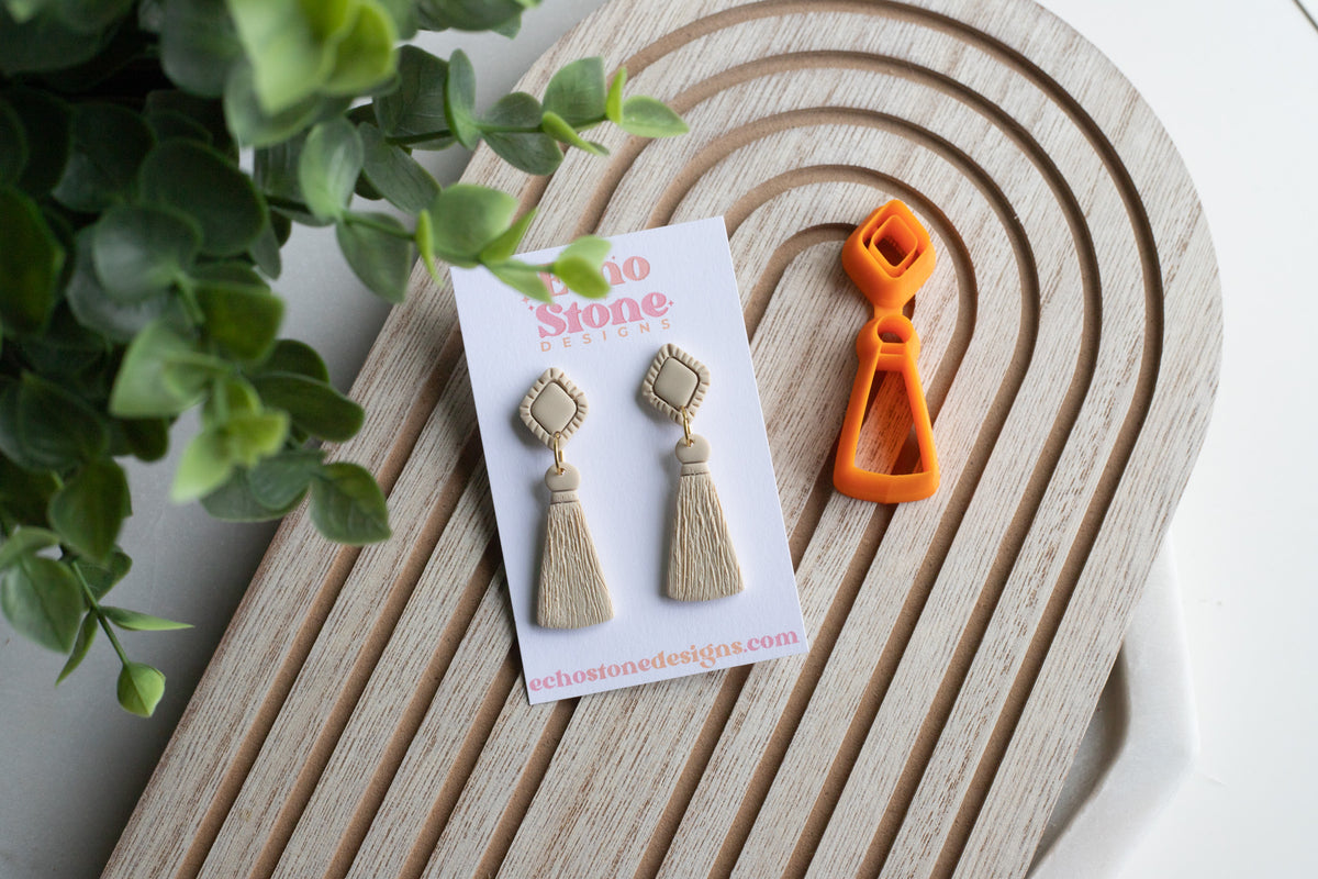 Macramé Themed Clay Cutters for Polymer Clay Earrings