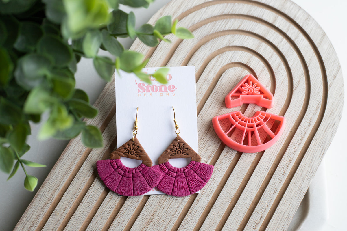Macramé Themed Clay Cutters for Polymer Clay Earrings