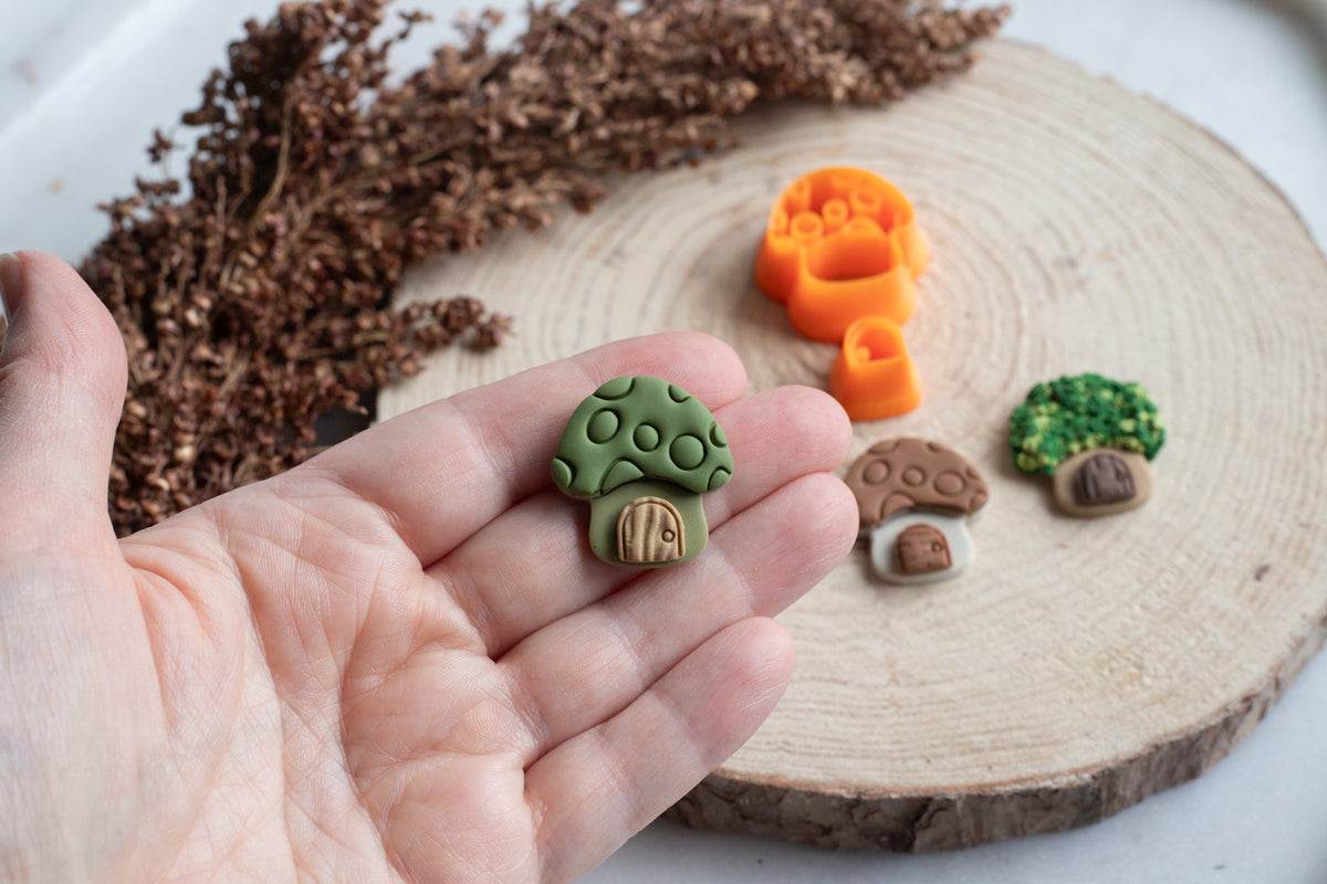 Mushroom House Polymer Clay Cutter, 3D Printed