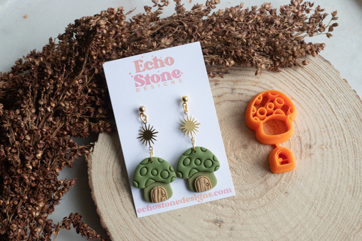 Mushroom House Polymer Clay Cutter, 3D Printed