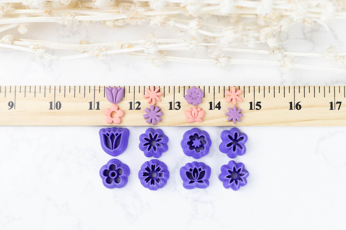 Mega Mini 8 Flower Pack of Clay Cutters