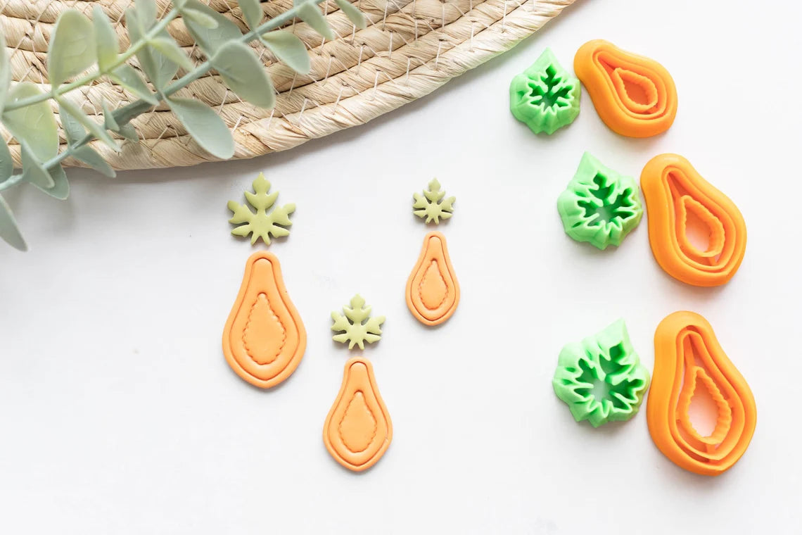 Papaya Fruit Clay Cutter