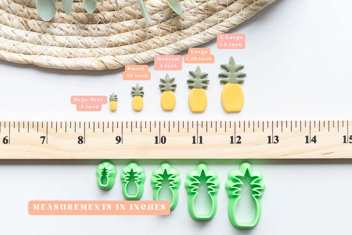 Pineapple Fruit Clay Cutters