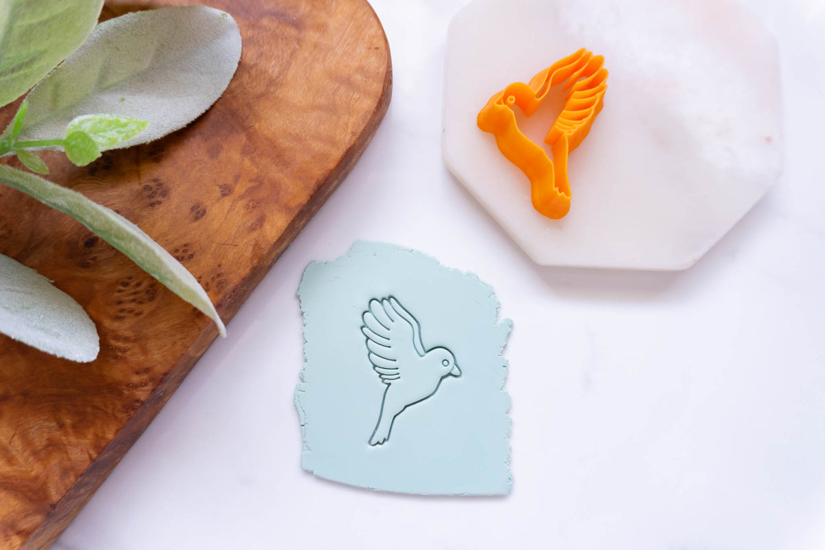 Spring Bird in Flight Polymer Clay Cutter