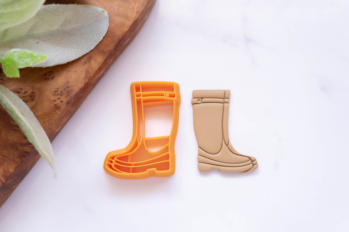 Spring Rainboots Polymer Clay Cutter