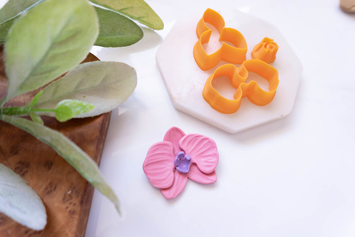 Build an Orchid Flower Polymer Clay Cutter Set