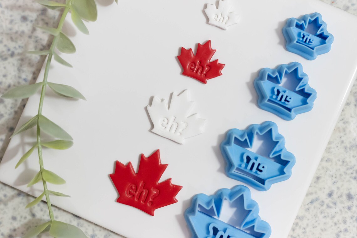 Canadian Eh Maple Leaf Cutters in various sizes