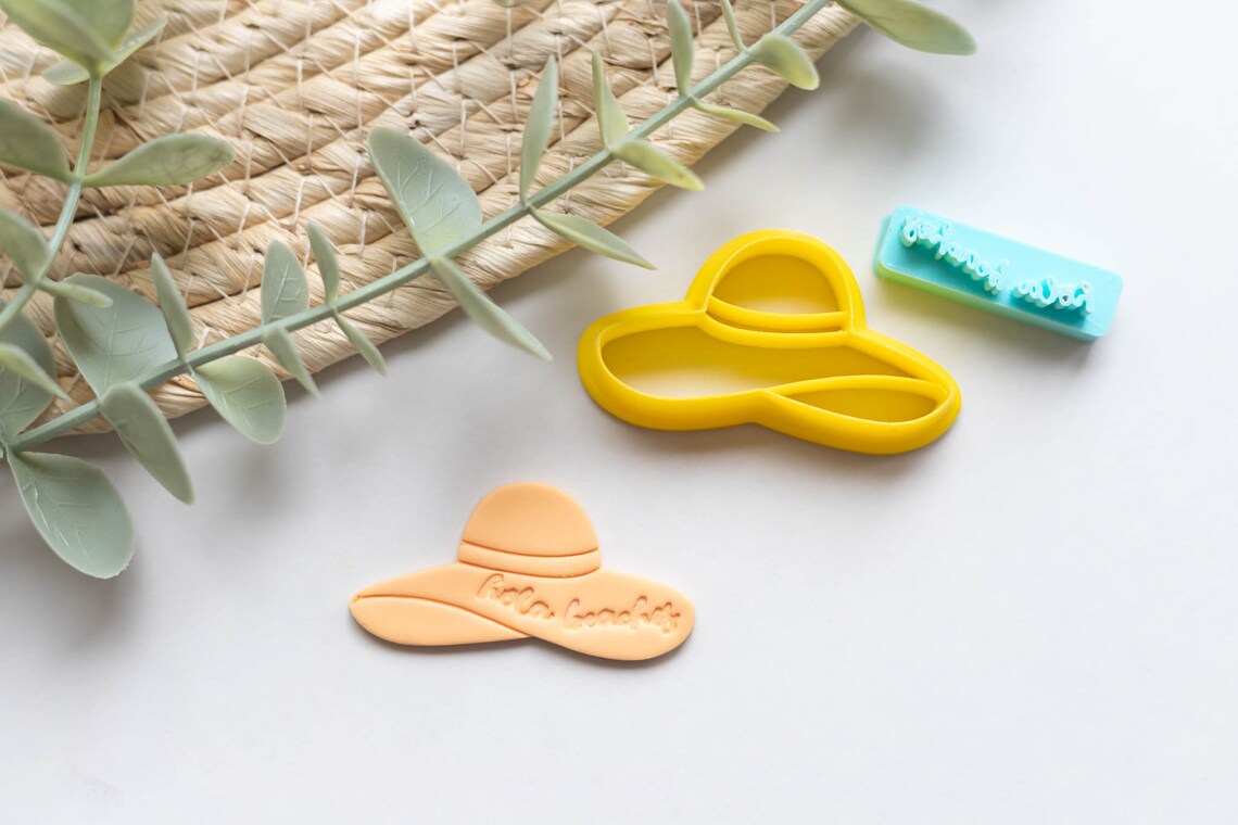 Summer Beach Hat - Hola Beaches Clay Cutters